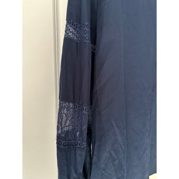 Micheal Kors True Navy Blouse NWT Size XL - Picture 5 of 6